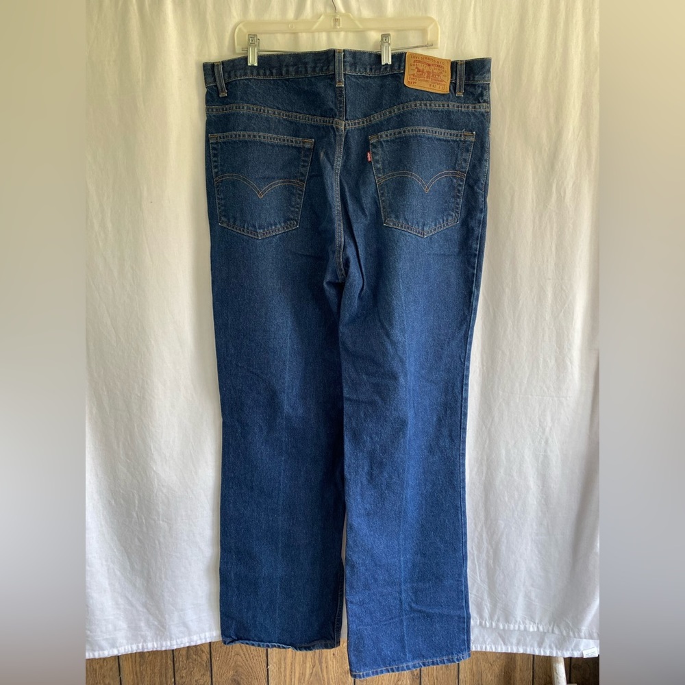 Men’s Levi’s 517 Boot Cut Denim Blue Jeans 42 x 32